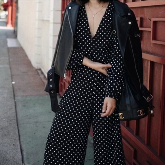 ZARA Polka Dot Jumpsuit - Picture 1 of 9